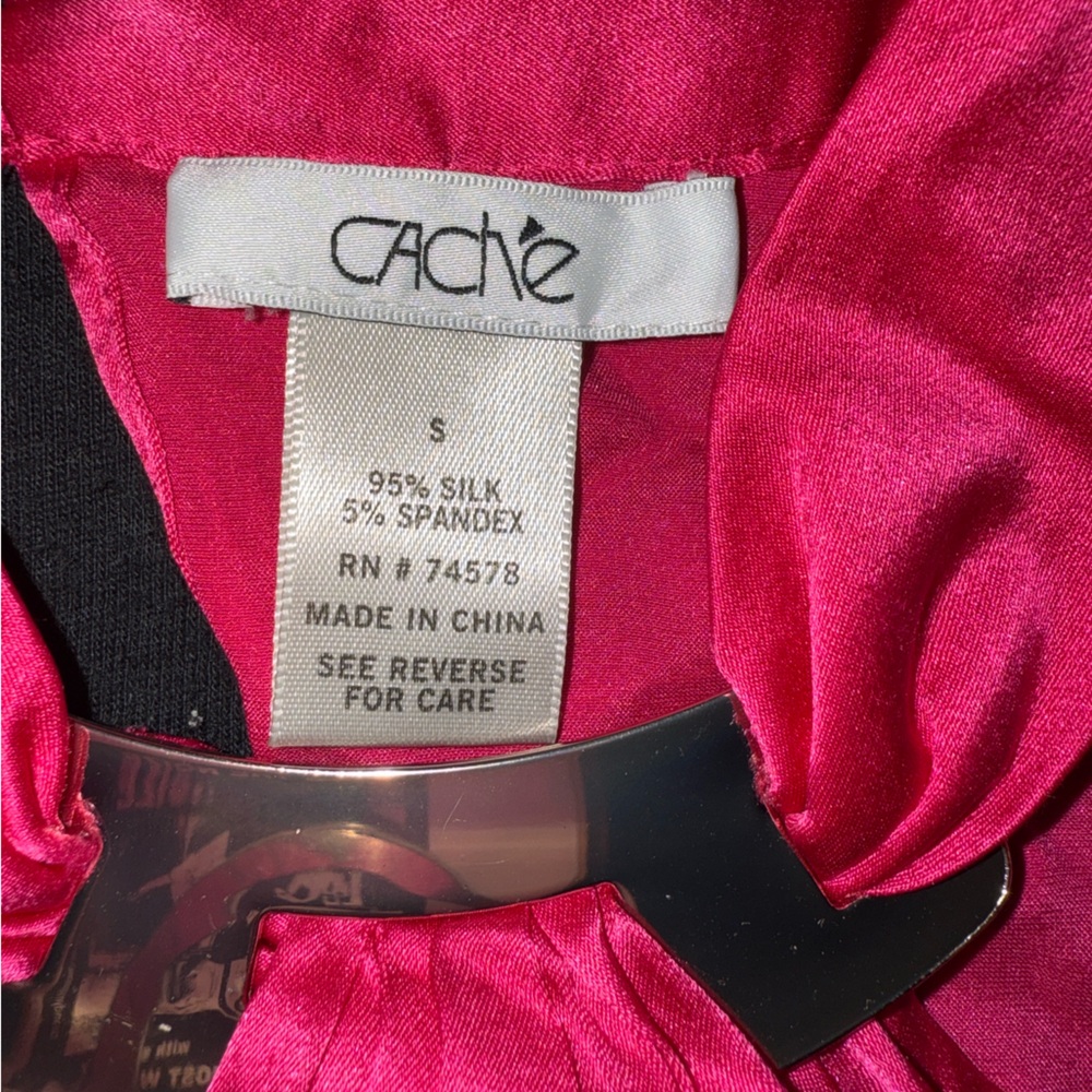 Cache Pink Silk Halter - Picture 3 of 3